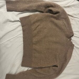 Cozy Women's Crewneck Sweater in Taupe